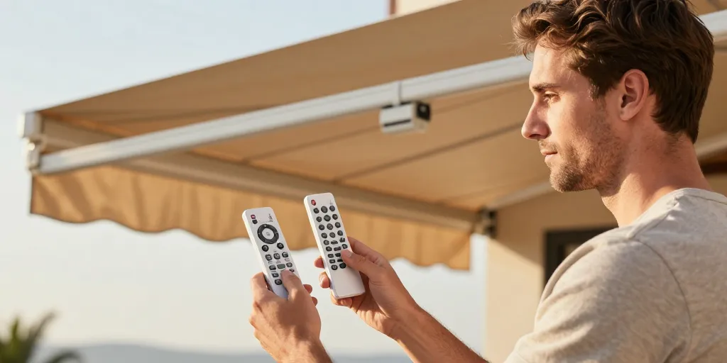 telecommande pour store banne