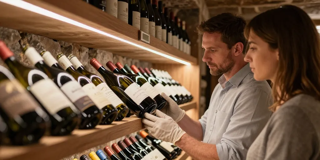 eclairage cave a vin